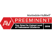 Martindale-Hubbell AV Preeminent Peer Rated for Highest Level of Professional Excellence 2018
